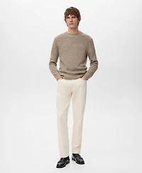 Mango Men's Knit Striped Sweater