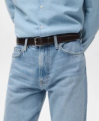 Mango Men's Moby Straight-Fit Light-Wash Jeans