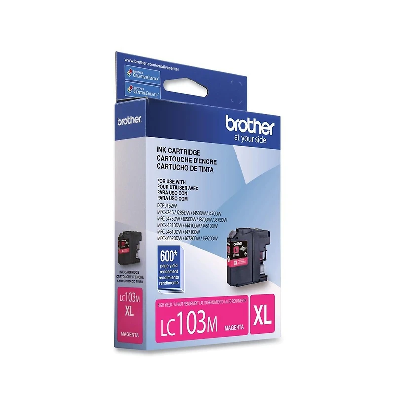 Brother LC103M Innobella 600 Page-Yield High-Yield Ink - Magenta