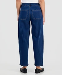 Style & Co Petite High-Rise Tapered Jeans, Created for Macy's