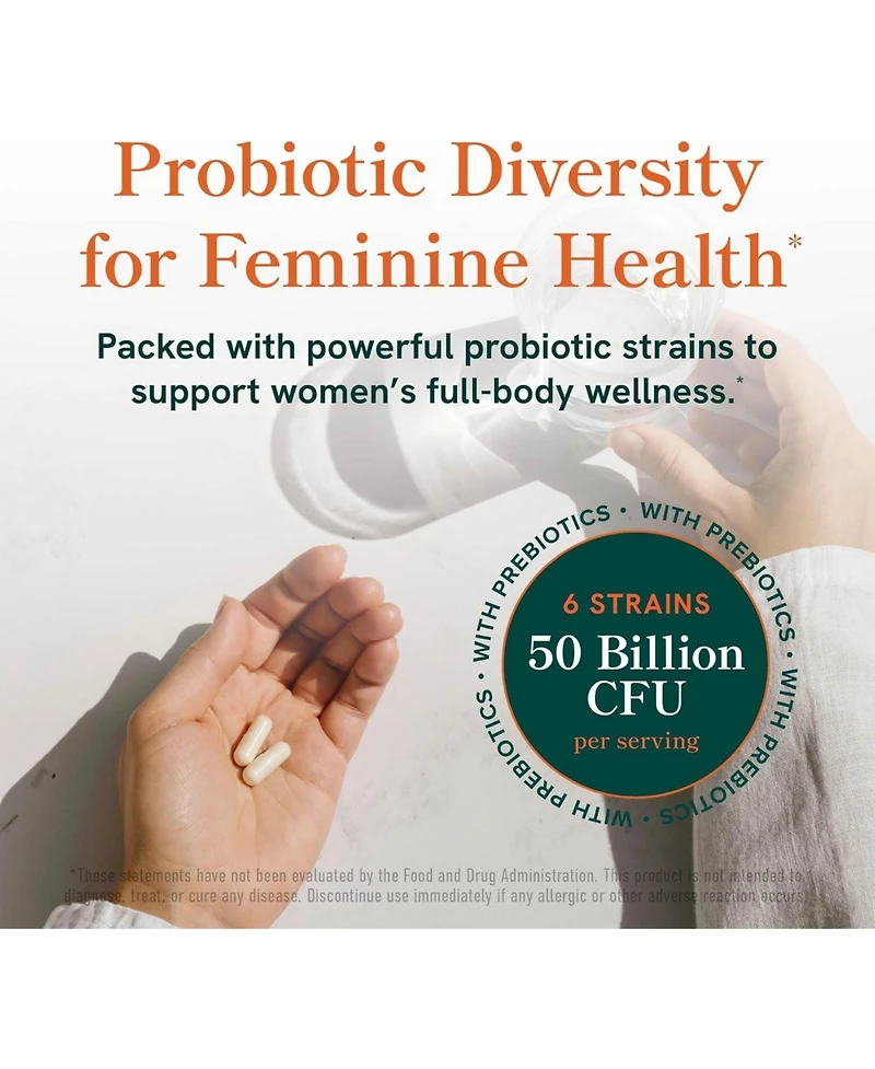 SMNutrition Women's Probiotic Capsules, 30ct