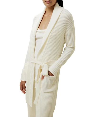 Lilysilk Women's Merino Wool Shawl Collar Cardigan
