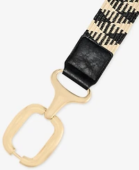 I.n.c. International Concepts Chunky Hardware Stretch Straw Belt, Macy's Exclusive