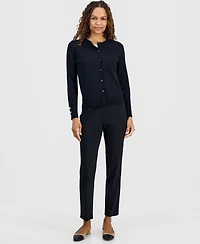 Jm Collection Petite Solid Cropped Cardigan, Created for Macy's