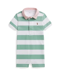 Polo Ralph Lauren Baby Boys' Striped Rugby Collar Shortall