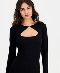 Guess Women's Wren Ribbed Dress & Cardigan Overlay