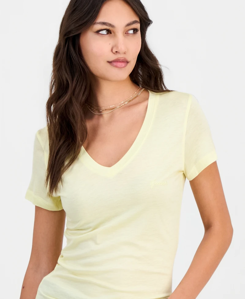 Guess Women's V-Neck Short-Sleeve T-Shirt