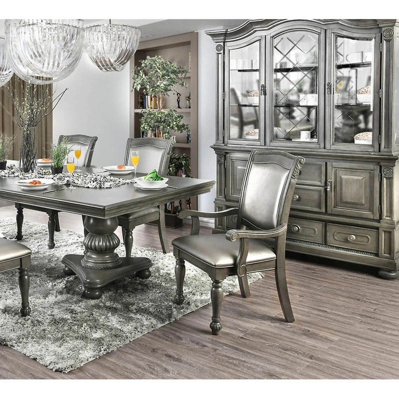 Streamdale Furniture Traditional Gray Dining Chairs Set of 2