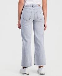 Guess Women's Cotton High-Rise Wide-Leg Jeans