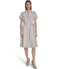 Calvin Klein Women's Collared Neck Blazer Dress