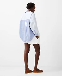 French Connection Women's Contrast Striped Button-Down Shirt