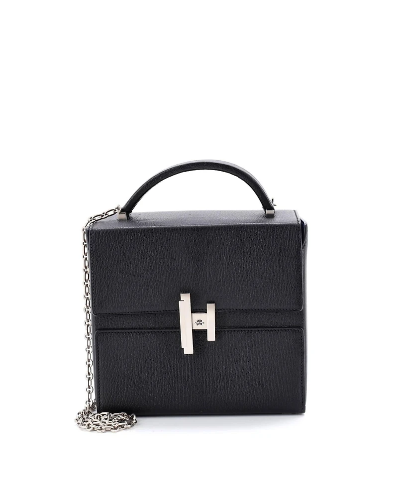 Pre-Owned HERMES Cinhetic Top Handle Bag Verso Chevre Mysore