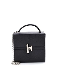 Pre-Owned HERMES Cinhetic Top Handle Bag Verso Chevre Mysore