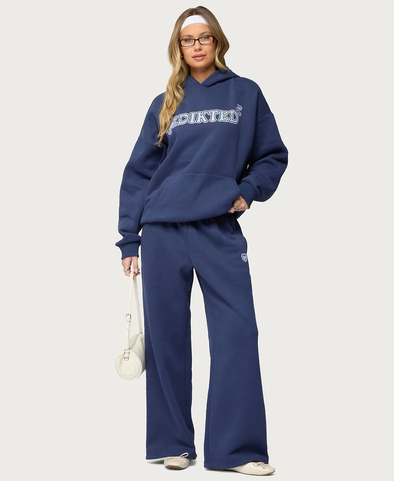 Edikted Women's Glitter Girl Sweatpants