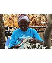 Sawa Sawa Harvest Glow Handmade Sisal Medium Tote Purse