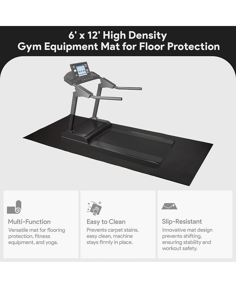 BalanceFrom High-Density Pvc Home Gym Equipment Mat