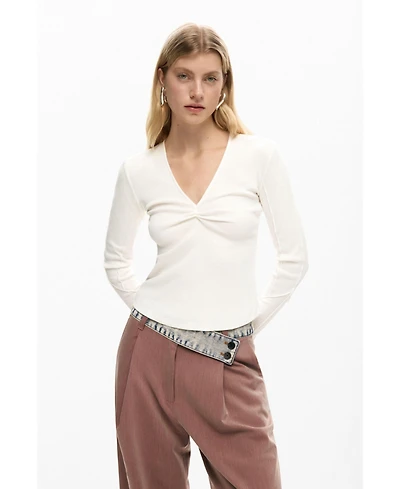 Desigual Women's Rib knot t-shirt