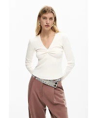 Desigual Women's Rib knot t-shirt