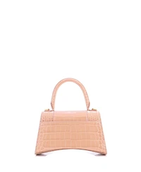 Pre-Owned Balenciaga Small Hourglass Top Handle Bag Embossed Leather