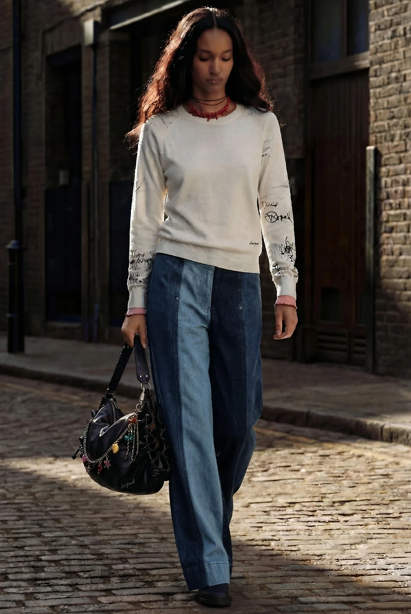 Desigual Women's Fine jersey lettering