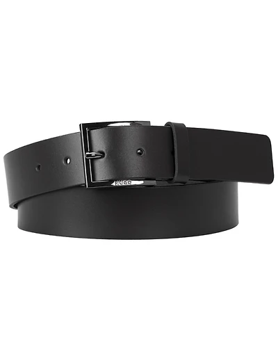 Hugo Boss Men's Embossed Logo Leather Belt