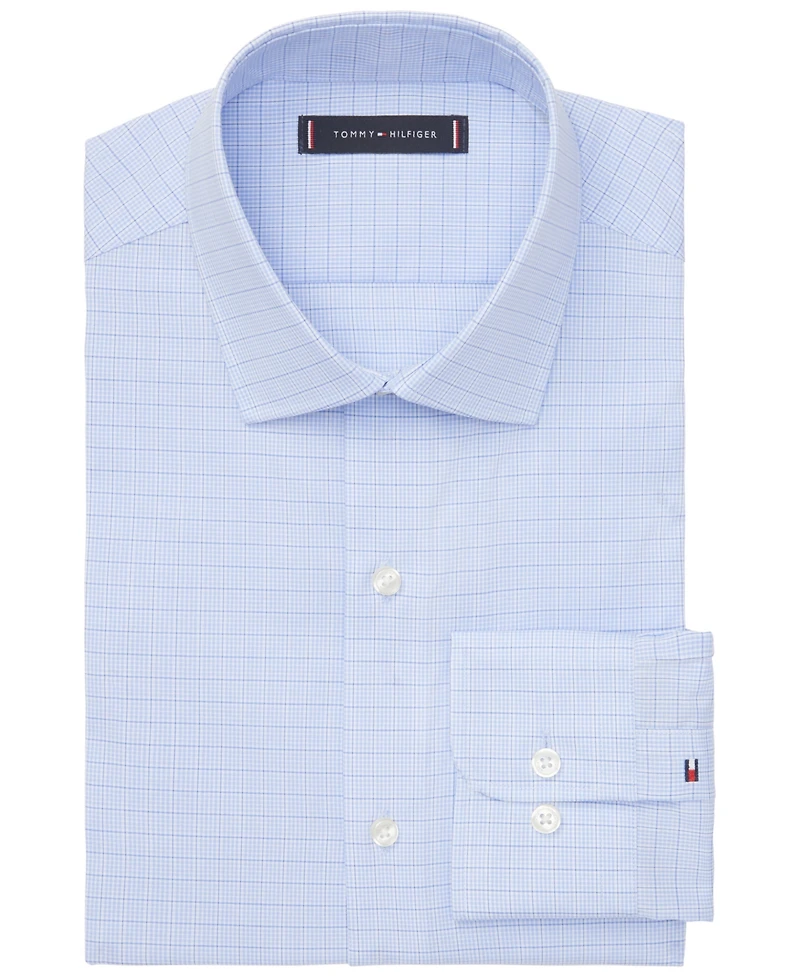Tommy Hilfiger Men's Flex Regular Fit Twill Dress Shirt