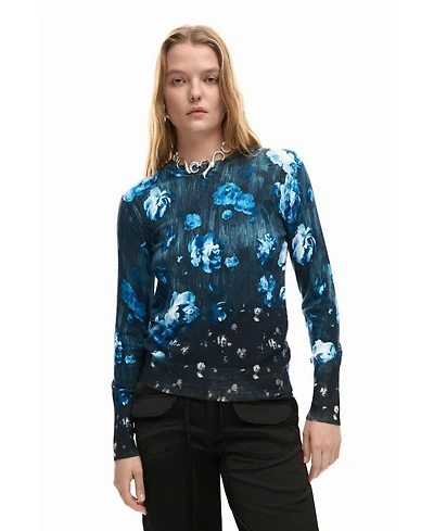 Desigual Women's Fine Floral Sweater