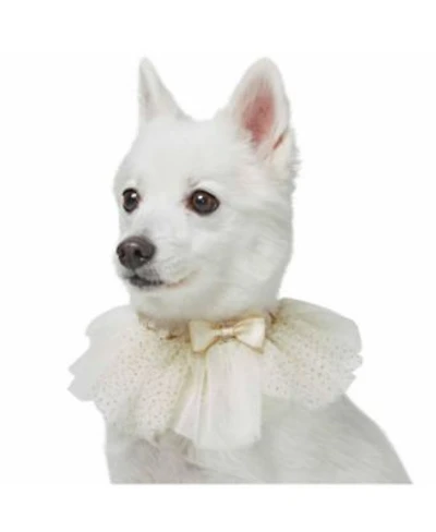 Blueberry Pet My Little Princess Dog Collar With Embroidered Mesh Bowtie