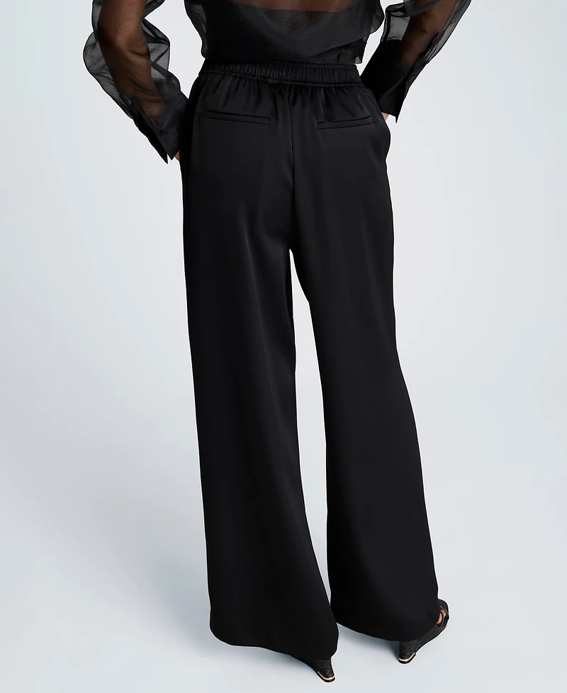 Kenneth Cole Women's Satin Wide Leg Pants