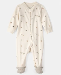 Carter's Baby Boys' or Girls' Easter Bunny Sleep and Play Long-Sleeve Footed Coverall