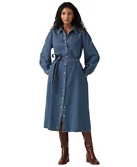 Levi's Women's Point Collar Long-Sleeve Dress