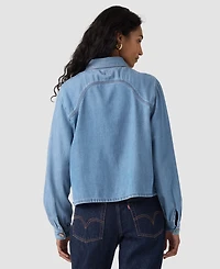 Levi's Women's Long-Sleeve Utility Crop Top