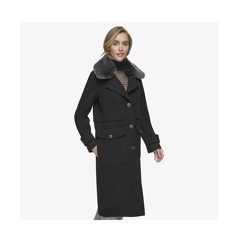 Olpae Sb Wool Twill Women's Coat With Back Vent