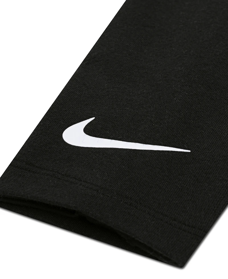 Nike Girls' Toddler 2T-4T Lace It Up Long-Sleeve Top and Leggings, 2-Piece Set