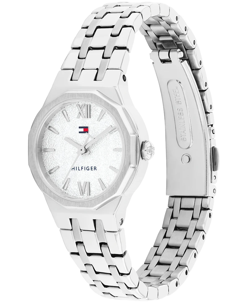 Tommy Hilfiger Women's Quartz Silver Tone Stainless Steel Bracelet Watch, 25mm