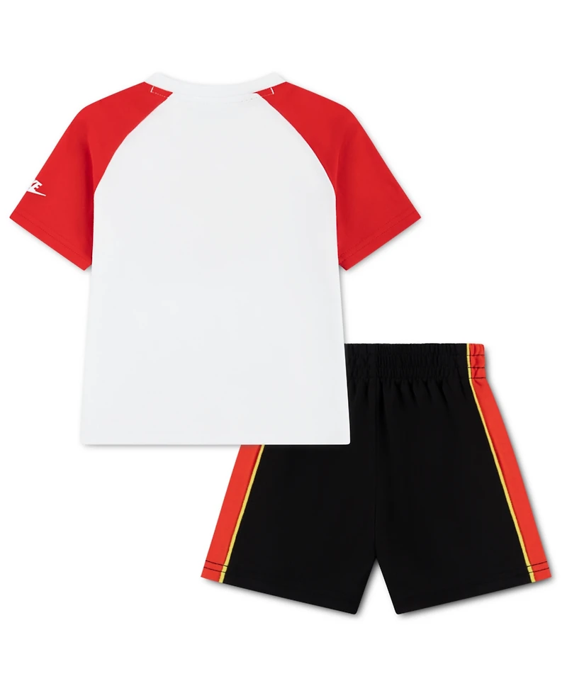 Nike Boys' Toddler 2T-4T Victory Lap Crewneck T-Shirt and Shorts, 2-Piece Set