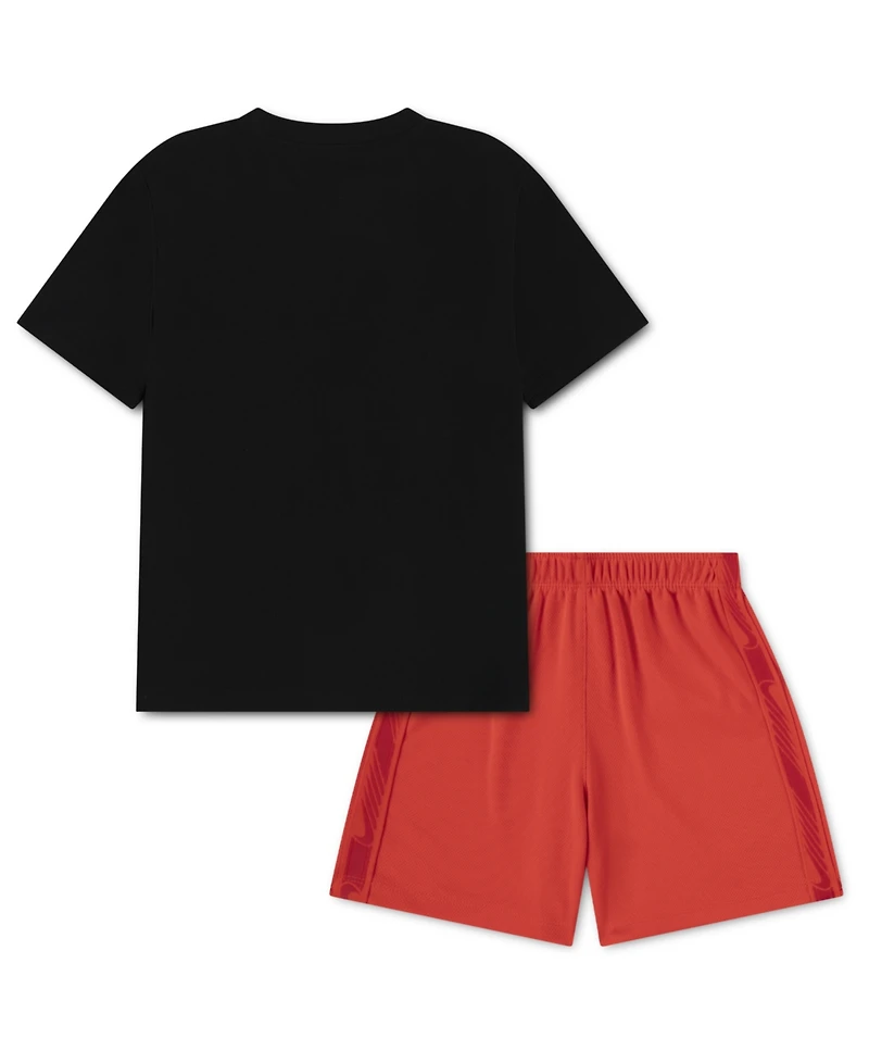 Nike Boys' 4-7 Victory Lap Crewneck T-Shirt and Mesh Shorts, 2-Piece Set