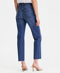 I.n.c. International Concepts Women's Crystal-Embellished Straight-Leg Jeans, Macy's Exclusive