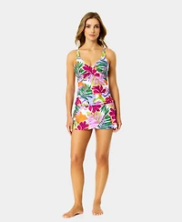 Anne Cole Women's Printed Underwired V-Neck Tankini