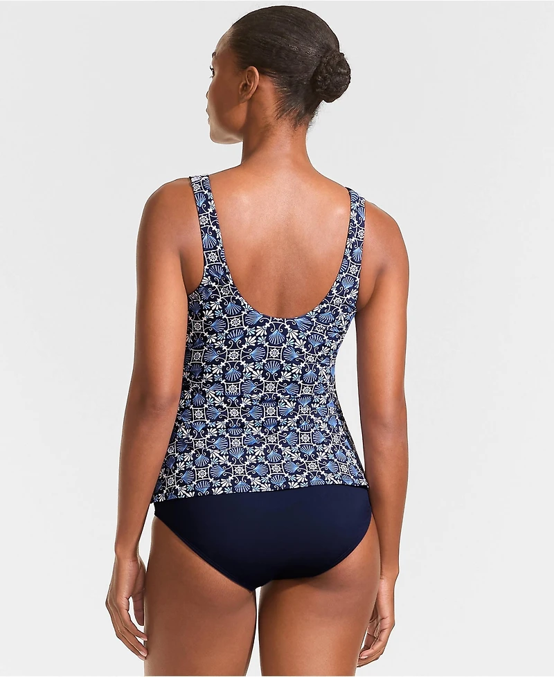 Lands' End Petite Side Tie Tankini Top
