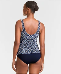 Lands' End Petite Side Tie Tankini Top
