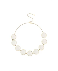 Retro Chic Enamel Ripple Necklace
