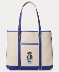 Polo Ralph Lauren Polo Bear Canvas Medium Shopper Tote Bag