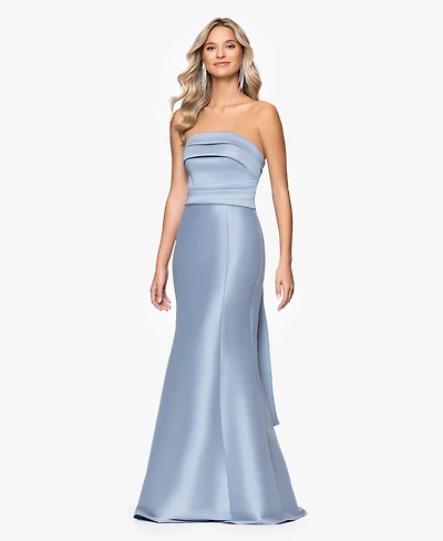 Betsy & Adam Women's Strapless Long Gown