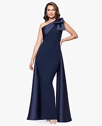 Betsy & Adam Women's One-Shoulder Gown