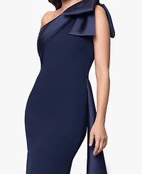 Betsy & Adam Women's One-Shoulder Gown
