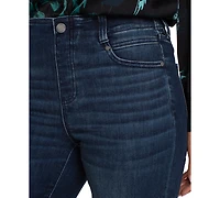 Liverpool Los Angeles Petite Mid Rise Gia Straight Glider Jeans