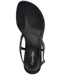 Calvin Klein Women's Portia T-Strap Flared Heel Dress Sandals