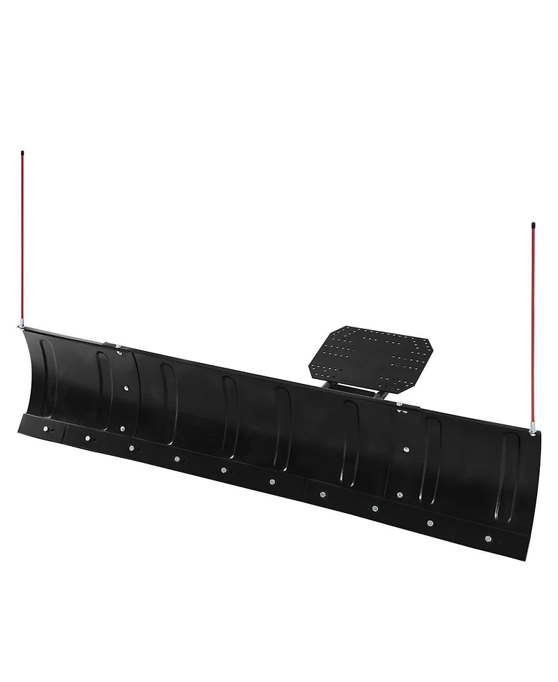 Mecale Snow Plow Blade Kit, 43"-72" Adjustable Width, Universal Atv/Utv Mount, Rubber Flaps, Heavy-Duty Steel