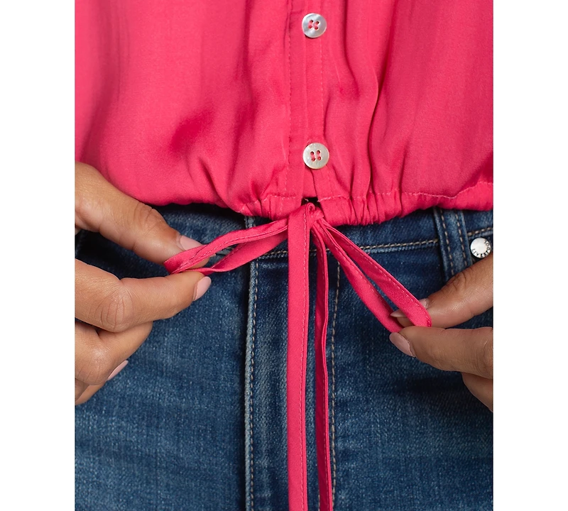 Liverpool Los Angeles Women's Dolman V-Neck Woven Top